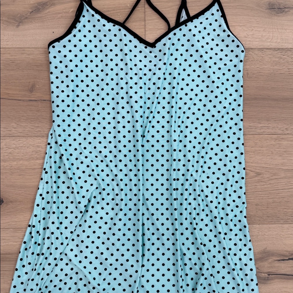 Secret Treasures Women's Large 12-14 Nightgown Sleepwear
Turquoise Black Dots - Picture 3 of 8